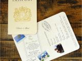 Passport Wedding Invitations Cheap Passport to Love Travel Card Style Wedding Invitation by