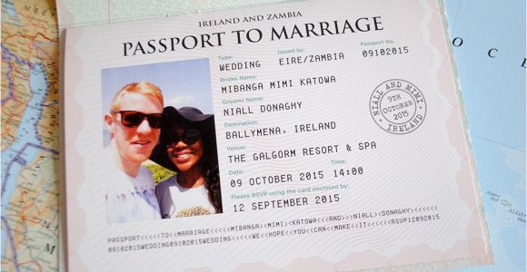 Passport Wedding Invitations Cheap Passport Wedding Invitations Wedfest