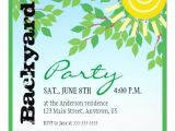 Patio Party Invitations Backyard Party Invitation Zazzle