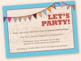 Patio Party Invitations Outdoor Fun Birthday Party Invitation