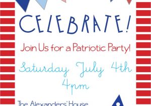 Patriotic Birthday Invitations Patriotic Party Invitations for Memorial Day 4th Of July or