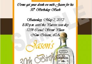 Patron Party Invitation solutions event Design by Kelly Patron theme Birthday