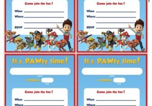 Paw Patrol Birthday Invitations Free Download Paw Patrol Birthday
