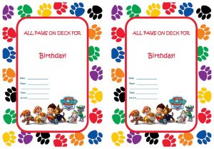 Paw Patrol Birthday Invitations Free Printable Paw Patrol Birthday Invitations Birthday Printable