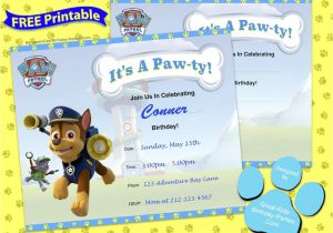 Paw Patrol Birthday Invitations Free Printable Paw Patrol Birthday