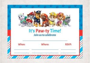 Paw Patrol Birthday Invitations Free Template Printable Paw Patrol Fill In Blank Birthday Invitations