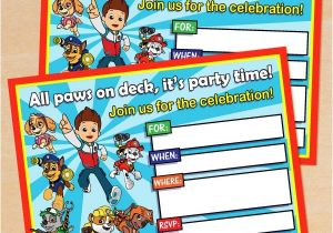Paw Patrol Birthday Invites Free Free Printable Paw Patrol Birthday Invitation