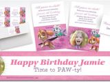 Paw Patrol Invitations Party City Custom Pink Paw Patrol Banners Invitations & Thank You