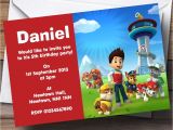 Paw Patrol Invitations Party City Paw Patrol Personalised Children S Birthday Party