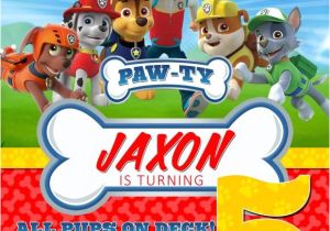 Paw Patrol Party Invitation Template Paw Patrol Birthday Invitations Free Printable