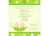 Pea In A Pod Baby Shower Invitations Two Peas In A Pod Twins Baby Shower Invitations