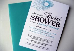 Peacock Bridal Shower Invitations Etsy Peacock Bridal Shower Invitations Etsy