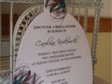 Peacock Wedding Shower Invitations Peacock Bridal Shower Invitationcustom Die Cut Dress