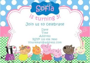 Peppa Pig Birthday Invitations Free Downloads Peppa Pig Birthday Invitations Line