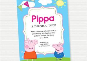 Peppa Pig George Party Invitations Peppa Pig Birthday Invitation Diy Printable
