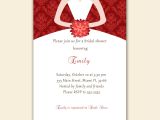 Personal Bridal Shower Invitation Wording Printable Personalized Christmas Bridal Shower Invitation Card