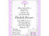 Personal Bridal Shower Invitations Bridal Shower Tea Purple Personalized Invitations Zazzle