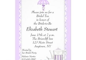 Personal Bridal Shower Invitations Bridal Shower Tea Purple Personalized Invitations Zazzle