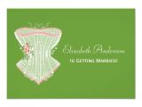 Personal Bridal Shower Invitations Vintage Corset Personal Lingerie Bridal Shower 3 5×5 Paper