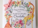 Personalised 1st Birthday Cards for Granddaughter Cute Personalised 1st Birthday Card Daughter Granddaughter