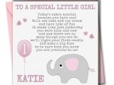 Personalised 1st Birthday Cards for Granddaughter Personalised Girl Birthday Card Daughter Granddaughter