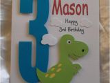 Personalised 1st Birthday Cards for son Personalised 1st 2nd Any Age Dinosaur Birthday Card son