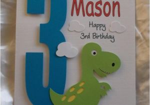 Personalised 1st Birthday Cards for son Personalised 1st 2nd Any Age Dinosaur Birthday Card son
