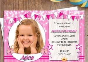 Personalised 1st Birthday Invitations Ebay 10 Personalised Girls Birthday Party Photo Invitations