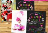 Personalised 1st Birthday Invitations Ebay Minnie Mouse Mickey Personalised Invitations Invite 1st