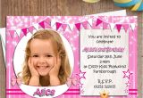 Personalised 1st Birthday Invitations Girl Uk 10 Personalised Girls Birthday Party Photo Invitations