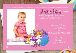 Personalised 1st Birthday Invitations Girl Uk 10 Personalised Girls First 1st Birthday Party Photo