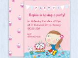 Personalised 1st Birthday Invitations Girl Uk Personalised Girl 39 S Birthday Invitations by Made by Ellis