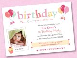 Personalised 1st Birthday Invitations Uk 25 X Girls Personalised Birthday Party Invitations
