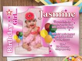 Personalised 1st Birthday Invites 10 Girls Personalised First 1st Birthday Party Photo