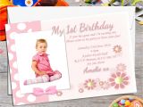 Personalised 1st Birthday Invites 10 Personalised Girls First Birthday Party Photo