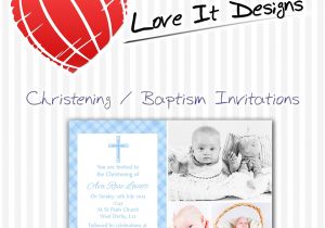 Personalised Baptism Invitations Uk Personalised Christening Baptism Invitations A006 Love