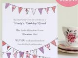 Personalised Birthday Invites Free Personalised Bunting Party Invitations by Martha Brook