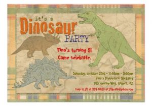 Personalised Dinosaur Party Invitations Dinosaur Party Invitation Personalized 5 Quot X 7