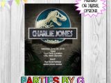 Personalised Dinosaur Party Invitations Jurassic Park Dinosaur Birthday Party Invitations