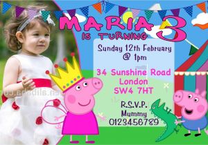Personalised Peppa Pig Party Invitations 10 Personalised Peppa Pig and George Birthday Party