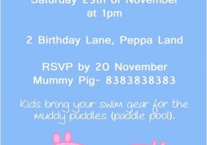 Personalised Peppa Pig Party Invitations Items Similar to Peppa Pig Custom Invitation Printable