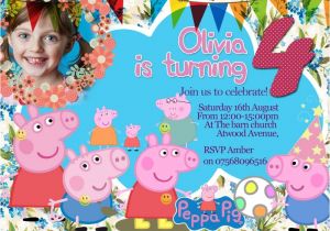 Personalised Peppa Pig Party Invitations Personalized Pepa Pig Party Invitations Thank You Cards