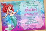 Personalized Ariel Birthday Invitations Ariel Invitation Little Mermaid Invitation Ariel