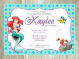 Personalized Ariel Birthday Invitations the Little Mermaid Birthday Invitation Personalized Printable