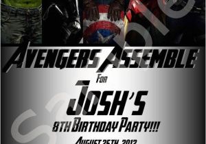 Personalized Avengers Birthday Party Invitations Custom Avengers Birthday Invitations Paaartaaay