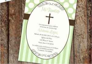 Personalized Baptism Invitations In Spanish Spanish Baptism Invitation Cross Christening Baby Boy