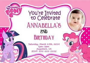 Personalized Birthday Invitations Free My Little Pony Personalized Birthday Invitations Best
