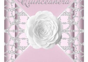 Personalized Quinceanera Invitations Elegant Pink Rose Quinceanera 5 25×5 25 Square Paper