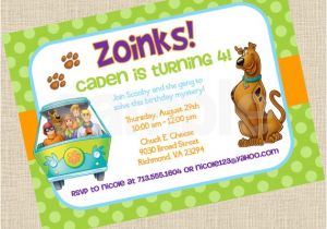 Personalized Scooby Doo Party Invitations Gorgeous Personalized Scooby Doo Party Invitations In