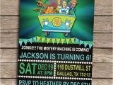Personalized Scooby Doo Party Invitations Scooby Doo Birthday Invitation Personalized Printable